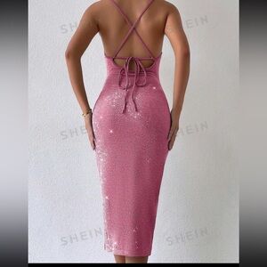 Pink Sparkly Glitter Dress